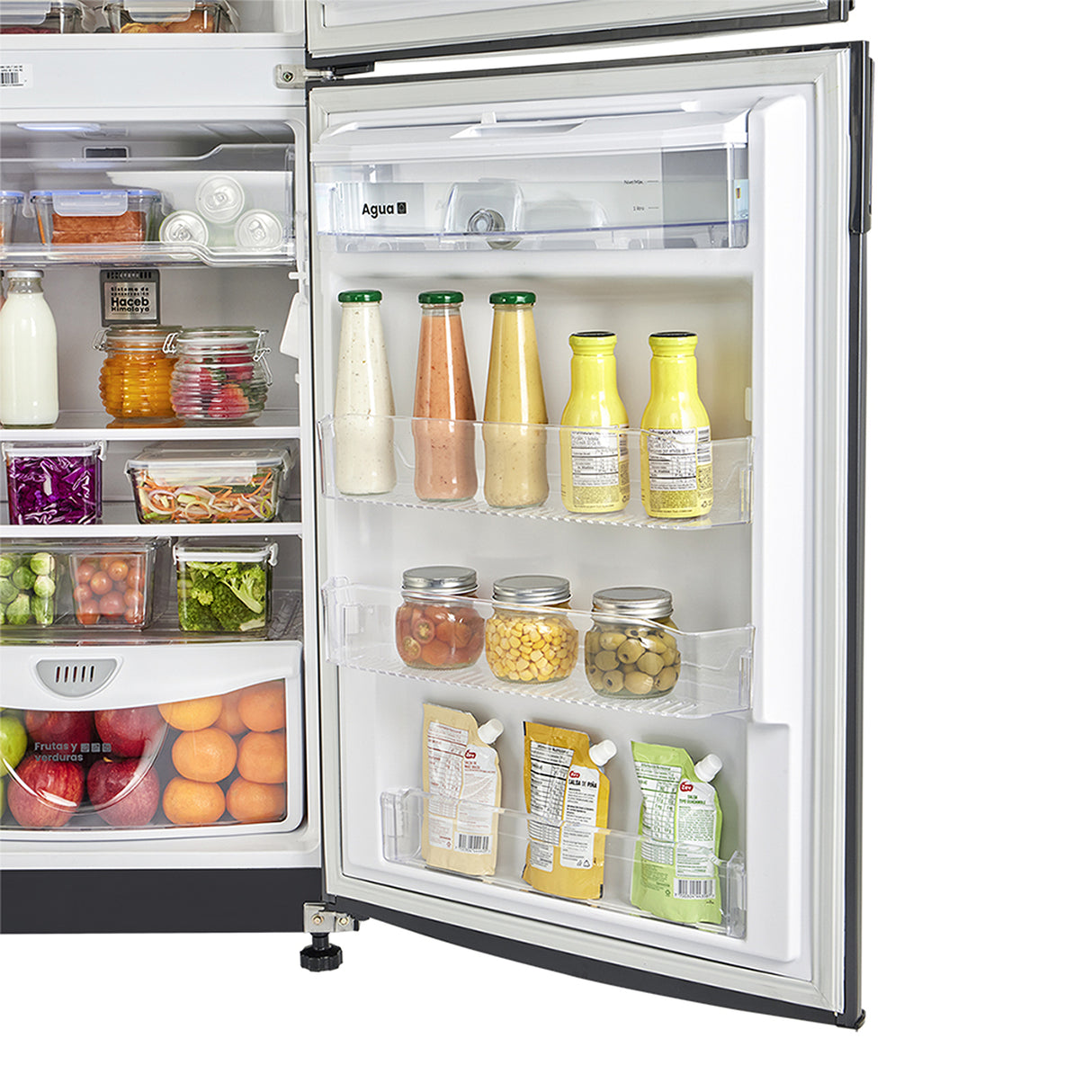Nevera Inverter No Frost Haceb Titanio 62x148.5cm De 243 Litros con Dispensador de Agua - NEVERAS | Bylmo