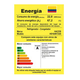 Nevera Inverter No Frost Haceb Titanio 62x148.5cm De 243 Litros con Dispensador de Agua - NEVERAS | Bylmo