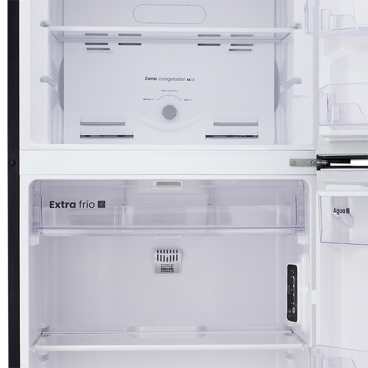Nevera No Frost Haceb Gris Plomo 74x175.5cm De 404 Litros con Dispensador de Agua - NEVERAS | Bylmo