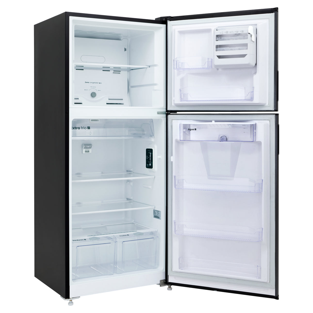 Nevera No Frost Haceb Negro Esmeralda 73.1x175.6cm De 404 Litros con Dispensador de Agua - NEVERAS | Bylmo