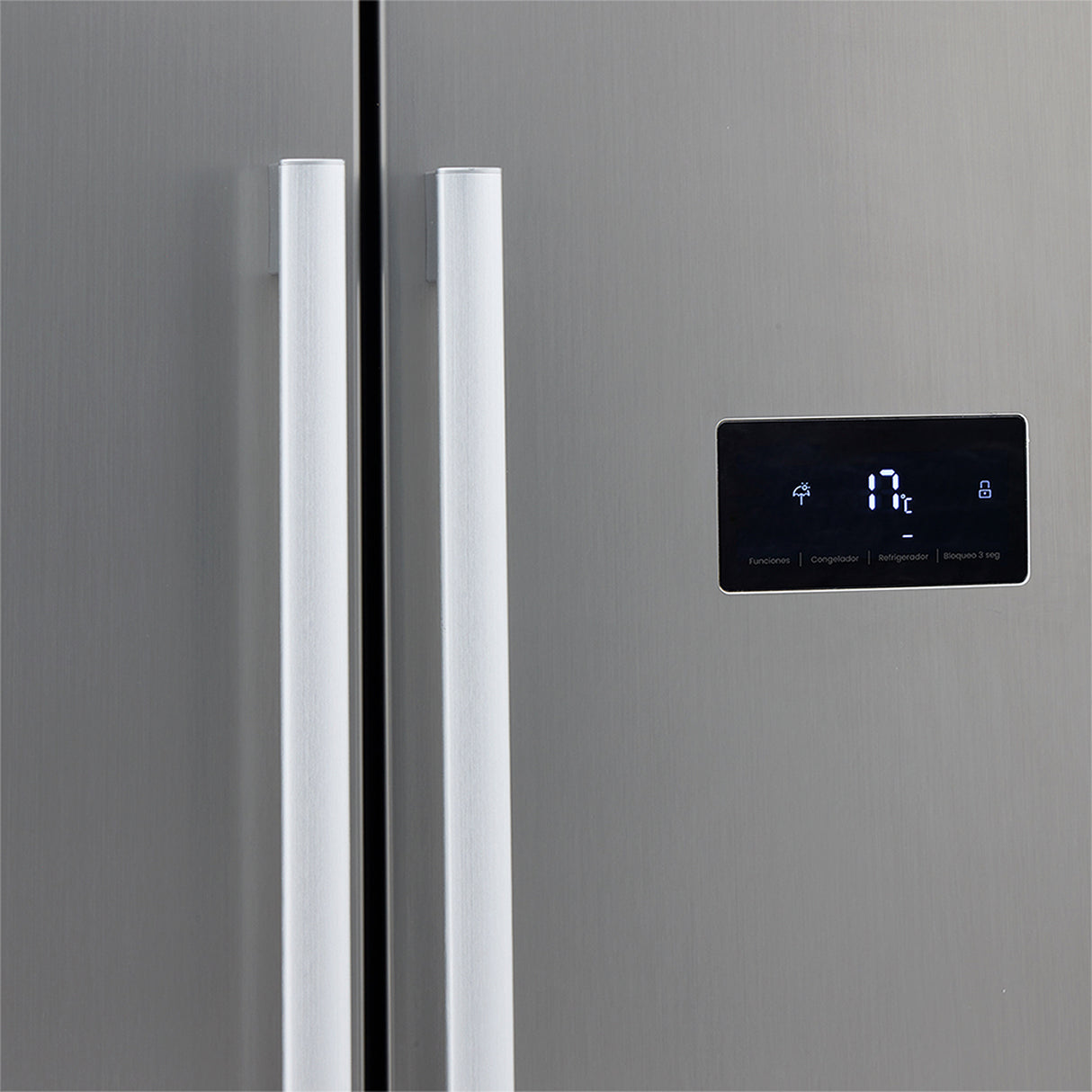 Nevecón No Frost Haceb Side By Side Inox 91x177cm De 563 Litros y con Pantalla Digital - NEVERAS | Bylmo