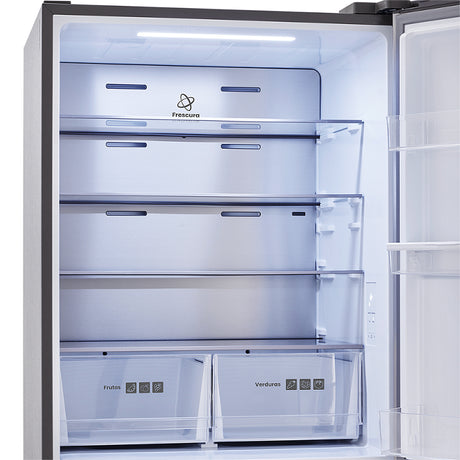 Nevecón No Frost Haceb Bottom Mount Inox 79.4x172.5cm De 543 Litros con Dispensador de Agua - NEVERAS | Bylmo