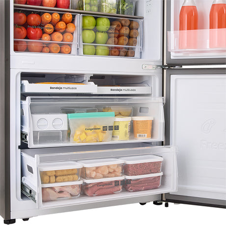 Nevecón No Frost Haceb Bottom Mount Inox 79.4x172.5cm De 543 Litros con Dispensador de Agua - NEVERAS | Bylmo
