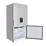 Nevecón No Frost Haceb Bottom Mount Inox 79.4x172.5cm De 543 Litros con Dispensador de Agua - NEVERAS | Bylmo
