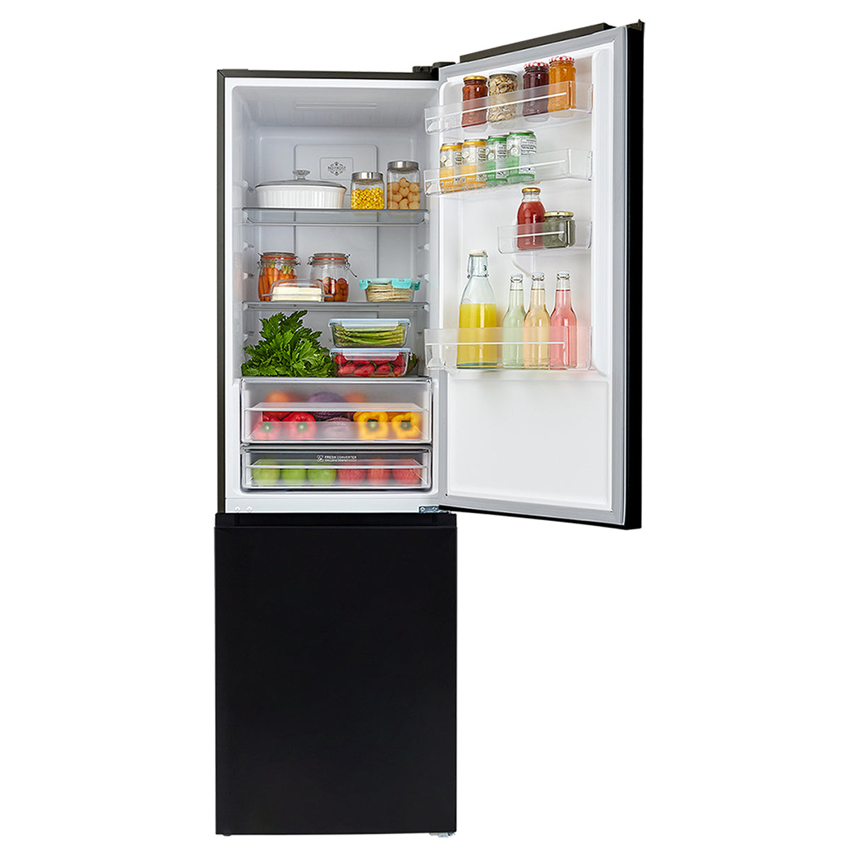 Nevera No Frost Haceb Bottom Mount Negro 68.5x195cm De 382 Litros y con Pantalla Digital - NEVERAS | Bylmo