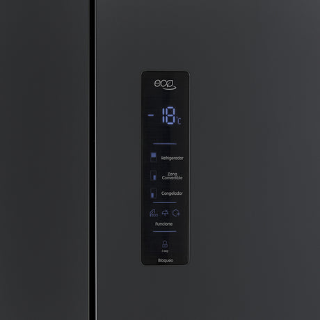 Nevera No Frost Haceb Cross Door Negro 69x1.9cm De 586 Litros y con Pantalla Digital - NEVERAS | Bylmo