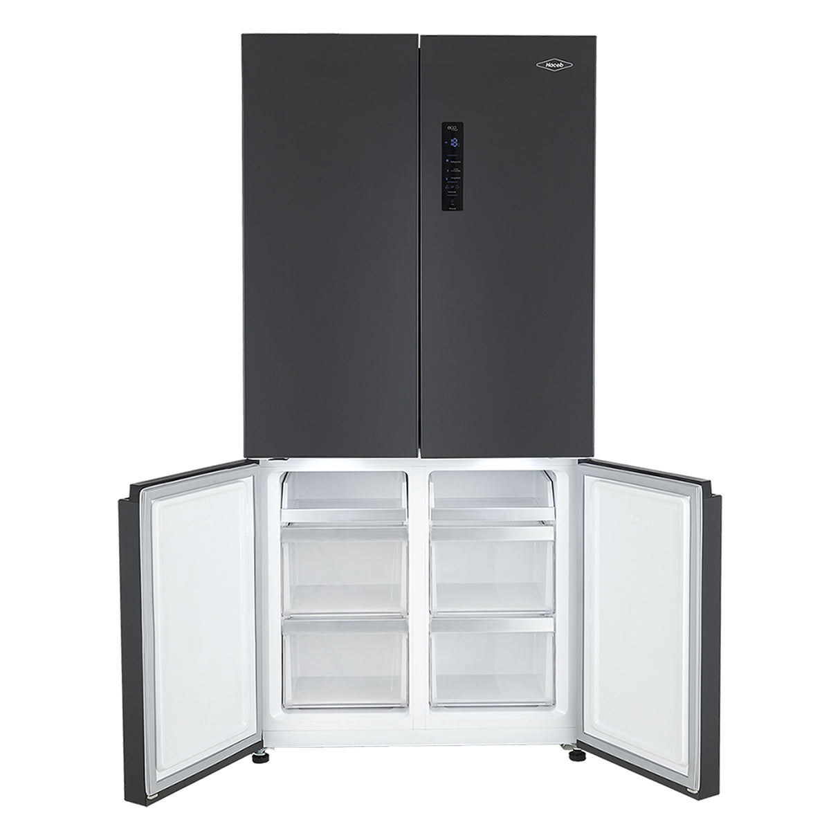 Nevera No Frost Haceb Cross Door Negro 69x1.9cm De 586 Litros y con Pantalla Digital - NEVERAS | Bylmo