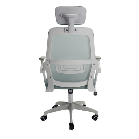 Silla Gerencial Azul Aguamarina 72x119cm con Apoya Brazos con Soporte Lumbar y con Apoya Cabezas - SILLAS DE OFICINA | Bylmo