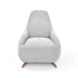 Poltrona Rusell Plata y Matiz Caoba 77x95cm de Un Puesto con Apoya Brazos - SOFAS Y POLTRONAS | Bylmo