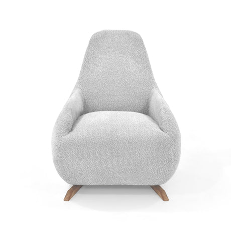 Poltrona Rusell Plata y Matiz Caoba 77x95cm de Un Puesto con Apoya Brazos - SOFAS Y POLTRONAS | Bylmo