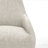 Poltrona Rusell Taupe y Matiz Caoba 77x95cm de Un Puesto con Apoya Brazos - SOFAS Y POLTRONAS | Bylmo