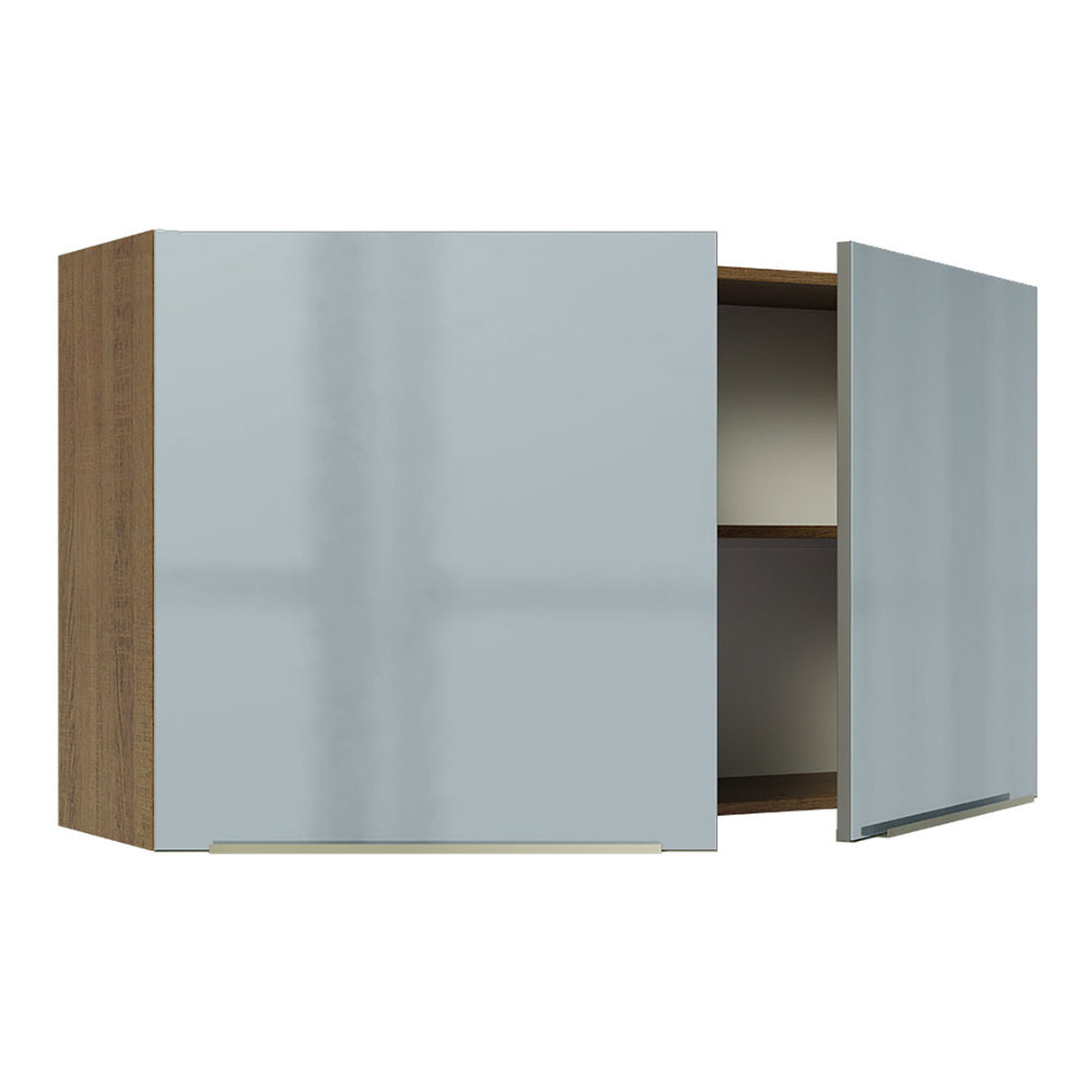 Mueble Superior de Cocina Lux Marrón y Gris 120x66cm con Cuatro Entrepaños y Dos Puertas - MUEBLES SUPERIORES DE COCINA | Bylmo