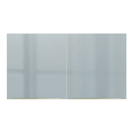 Mueble Superior de Cocina Lux Blanco y Gris 120x66cm con Cuatro Entrepaños y Dos Puertas - MUEBLES SUPERIORES DE COCINA | Bylmo