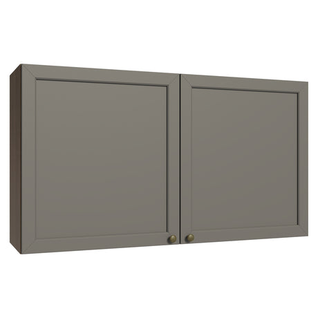 Mueble Superior de Cocina Vik Marrón y Gris 120x66cm con Cuatro Entrepaños y Dos Puertas - MUEBLES SUPERIORES DE COCINA | Bylmo