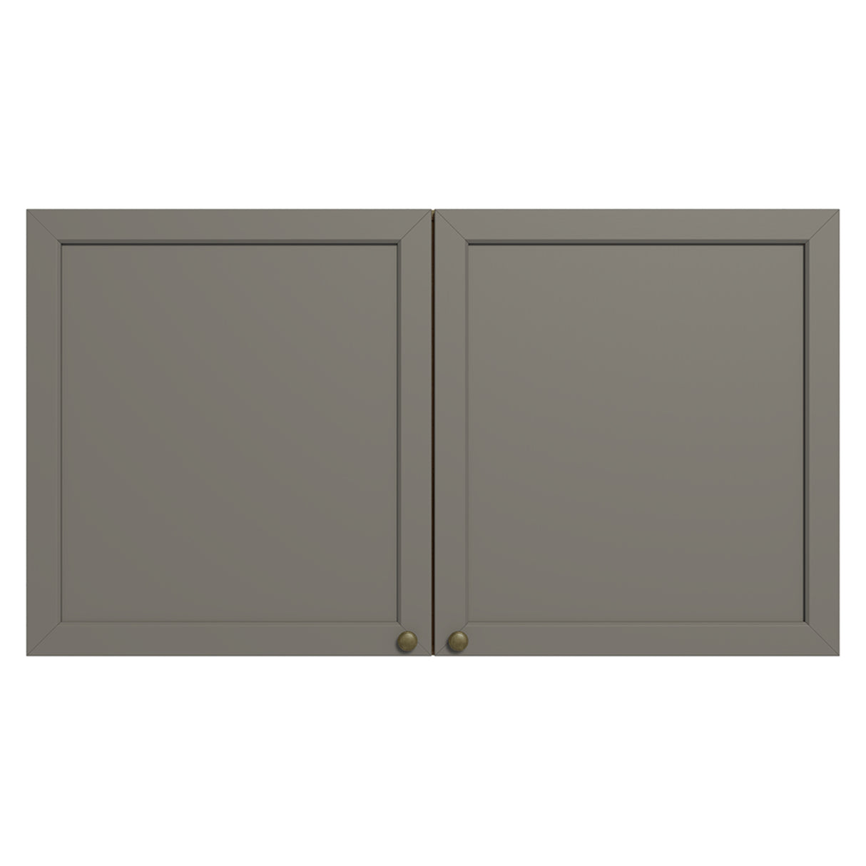 Mueble Superior de Cocina Vik Marrón y Gris 120x66cm con Cuatro Entrepaños y Dos Puertas - MUEBLES SUPERIORES DE COCINA | Bylmo