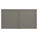Mueble Superior de Cocina Vik Marrón y Gris 120x66cm con Cuatro Entrepaños y Dos Puertas - MUEBLES SUPERIORES DE COCINA | Bylmo