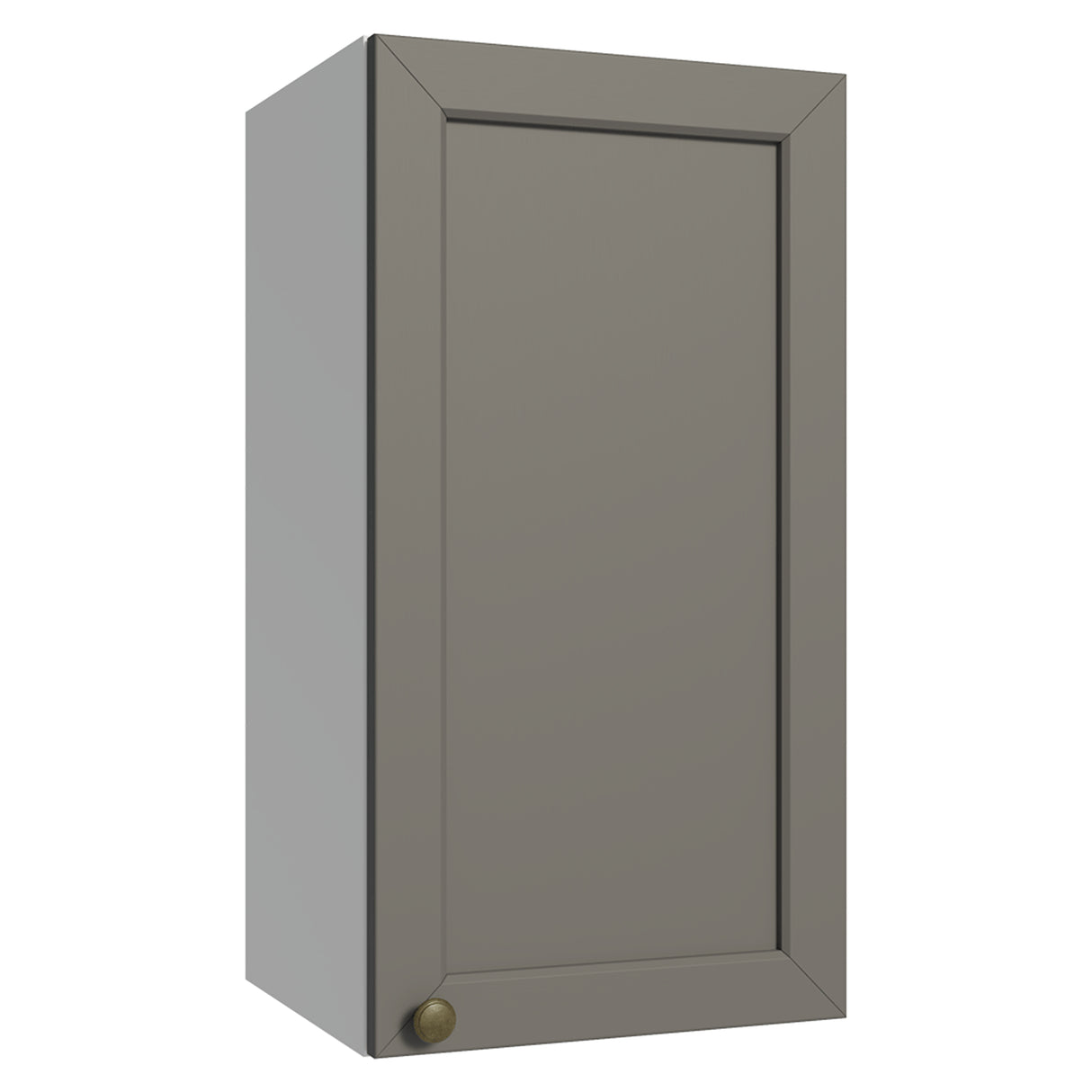 Mueble Superior de Cocina Vik Blanco y Gris 35x66cm con Dos Entrepaños y Una Puerta - MUEBLES SUPERIORES DE COCINA | Bylmo