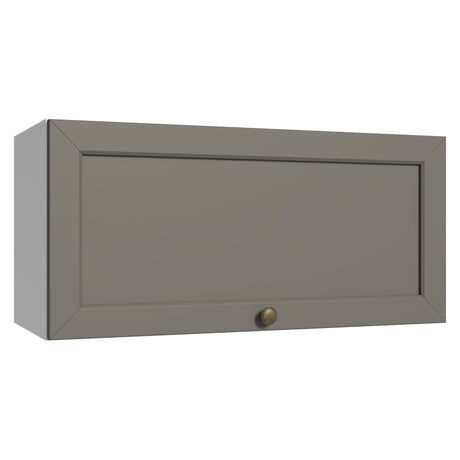 Mueble Superior de Cocina Vik Blanco y Gris 70x33cm con Un Entrepaño y Una Puerta - MUEBLES SUPERIORES DE COCINA | Bylmo