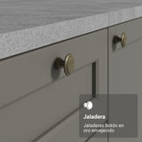 Mueble Superior de Cocina Vik Blanco y Gris 70x33cm con Un Entrepaño y Una Puerta - MUEBLES SUPERIORES DE COCINA | Bylmo