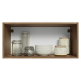 Mueble Superior de Cocina Vik Marrón y Gris 70x33cm con Un Entrepaño y Una Puerta - MUEBLES SUPERIORES DE COCINA | Bylmo