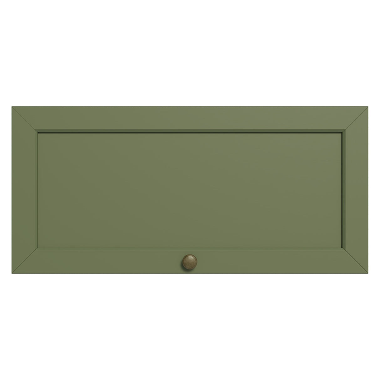 Mueble Superior de Cocina Vik Blanco y Verde 70x33cm con Un Entrepaño y Una Puerta - MUEBLES SUPERIORES DE COCINA | Bylmo