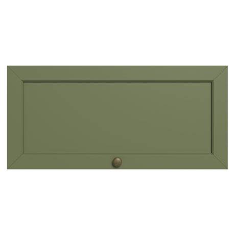 Mueble Superior de Cocina Vik Blanco y Verde 70x33cm con Un Entrepaño y Una Puerta - MUEBLES SUPERIORES DE COCINA | Bylmo