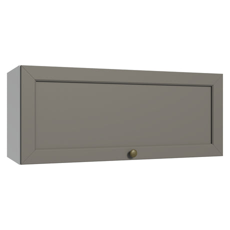 Mueble Superior de Cocina Vik Blanco y Gris 80x33cm con Un Entrepaño y Una Puerta - MUEBLES SUPERIORES DE COCINA | Bylmo