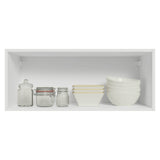 Mueble Superior de Cocina Vik Blanco y Gris 80x33cm con Un Entrepaño y Una Puerta - MUEBLES SUPERIORES DE COCINA | Bylmo