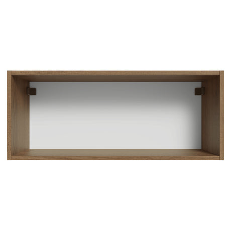 Mueble Superior de Cocina Vik Marrón y Gris 80x33cm con Un Entrepaño y Una Puerta - MUEBLES SUPERIORES DE COCINA | Bylmo