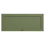 Mueble Superior de Cocina Vik Blanco y Verde 80x33cm con Un Entrepaño y Una Puerta - MUEBLES SUPERIORES DE COCINA | Bylmo