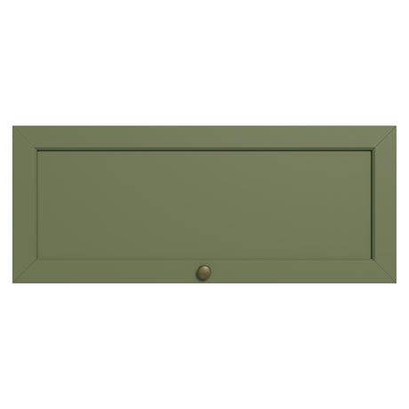 Mueble Superior de Cocina Vik Blanco y Verde 80x33cm con Un Entrepaño y Una Puerta - MUEBLES SUPERIORES DE COCINA | Bylmo