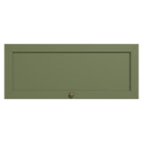 Mueble Superior de Cocina Vik Marrón y Verde 80x33cm con Un Entrepaño y Una Puerta - MUEBLES SUPERIORES DE COCINA | Bylmo