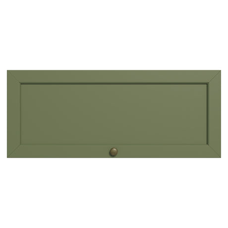Mueble Superior de Cocina Vik Marrón y Verde 80x33cm con Un Entrepaño y Una Puerta - MUEBLES SUPERIORES DE COCINA | Bylmo