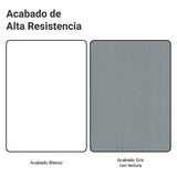 Gabinete de Cocina Agata Blanco y Gris 40x81cm sin Mesón sin Pozuelo y con Tres Cajones - MUEBLES INFERIORES DE COCINA | Bylmo