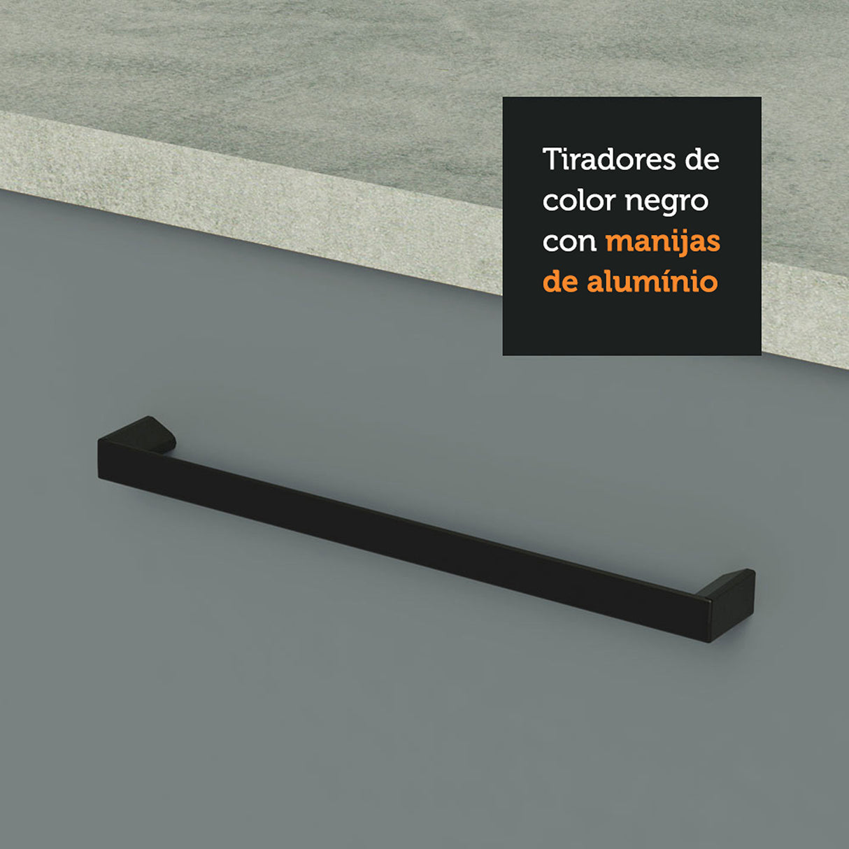 Gabinete de Cocina Agata Blanco y Gris 40x81cm sin Mesón sin Pozuelo y con Tres Cajones - MUEBLES INFERIORES DE COCINA | Bylmo