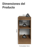 Gabinete de Cocina Vik Marrón y Verde 40x84cm sin Mesón sin Pozuelo - MUEBLES INFERIORES DE COCINA | Bylmo