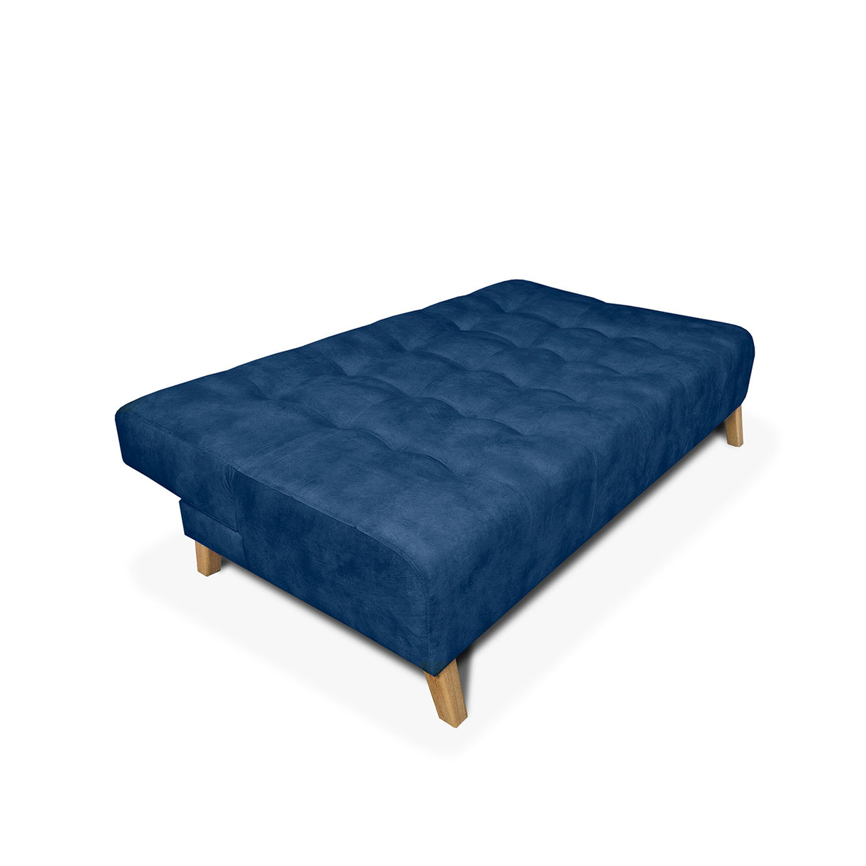 Sofacama Leroy Azul 180x85cm Reclinable De Tres Puestos Con Apoya Brazos
