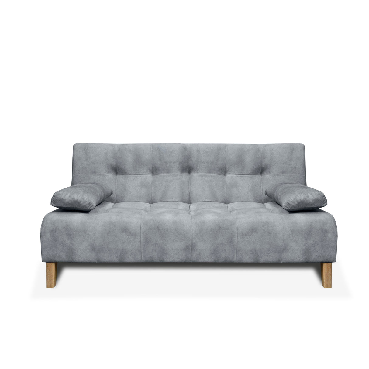 Sofacama Leroy Gris 180x85cm Reclinable De Tres Puestos Con Apoya Brazos