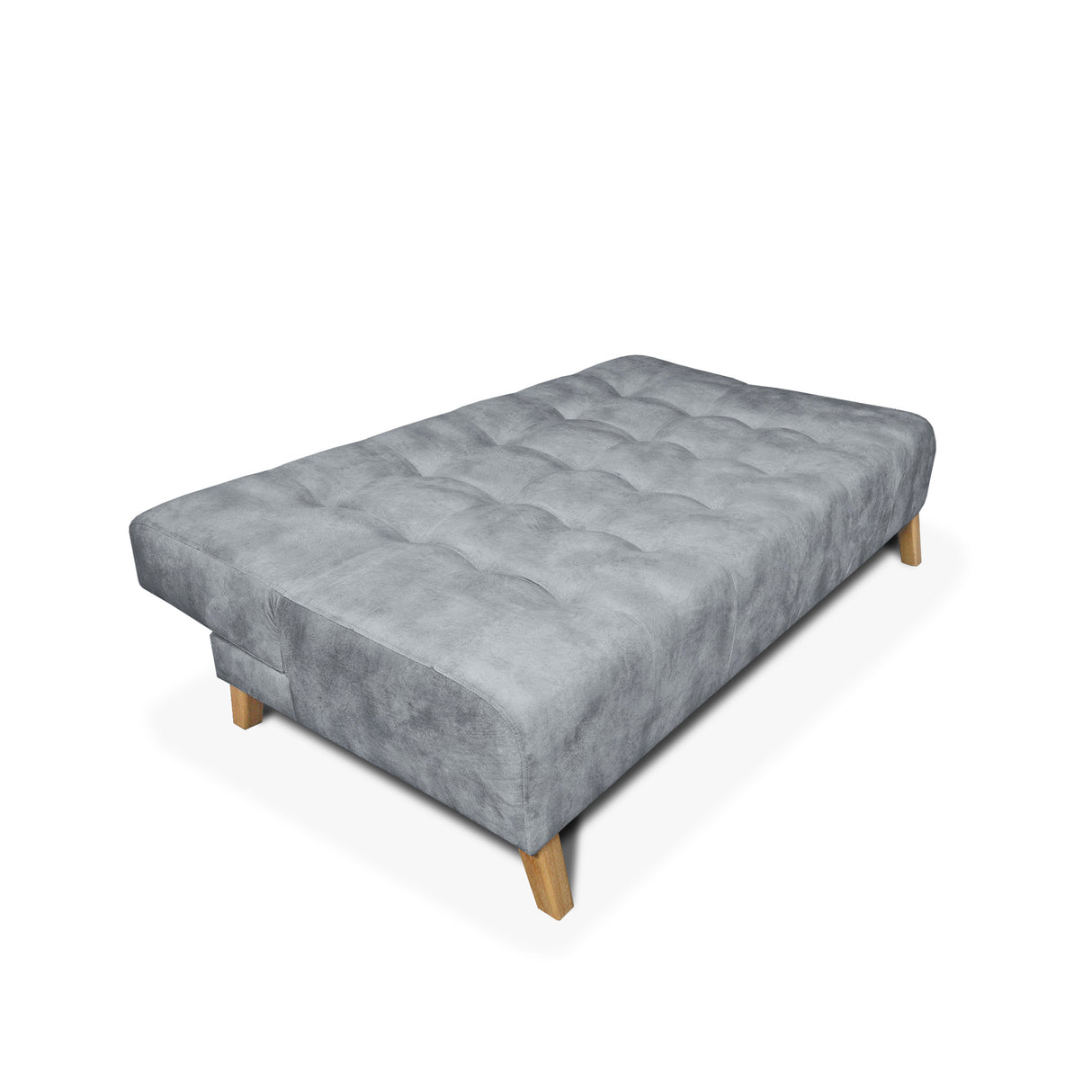 Sofacama Leroy Gris 180x85cm Reclinable De Tres Puestos Con Apoya Brazos
