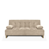 Sofacama Glaser Camel 180x85cm Reclinable De Tres Puestos Con Apoya Brazos