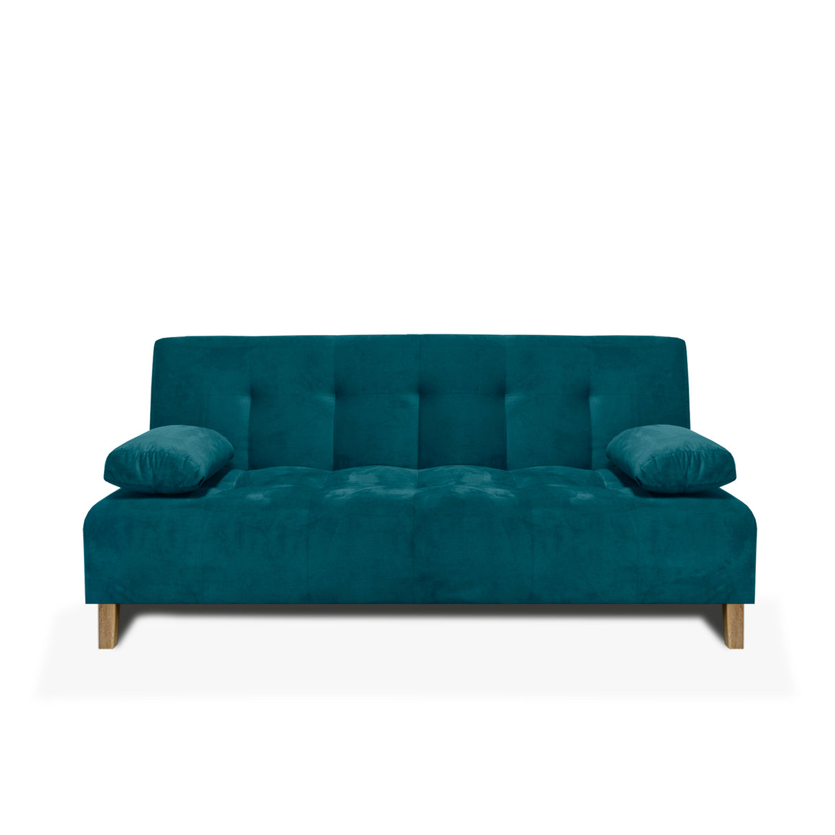 Sofacama Glaser Turquesa 180x85cm Reclinable de Tres Puestos con Apoya Brazos