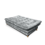 Sofá Cama Agassi Gris 190x95cm Reclinable de Tres Puestos sin Apoya Brazos