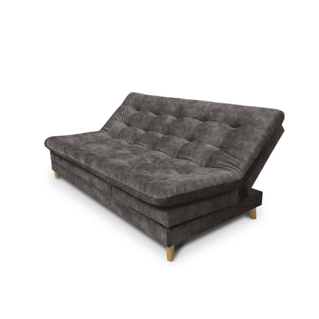 Sofá Cama Tarima Agassi Café 190x95cm Reclinable De Tres Puestos Sin Apoya Brazos - SOFAS Y POLTRONAS | Bylmo