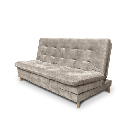 Sofá Cama Tarima Agassi Camel 190x95cm Reclinable de Tres Puestos sin Apoya Brazos - SOFAS Y POLTRONAS | Bylmo
