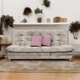 Sofá Cama Agassi Camel 190x95cm Reclinable de Tres Puestos sin Apoya Brazos