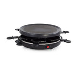 Raclette Kalley Negro Mate 29.5x12.5cm Antiadherente con Seis Mini Sartenes - SARTENES ELECTRICOS | Bylmo