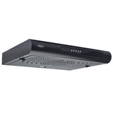 Campana Extractora Haceb Tofu Negro 59.6x8.4cm 110 Voltios de Tres Velocidades y con Iluminación - CAMPANAS Y EXTRACTORES | Bylmo