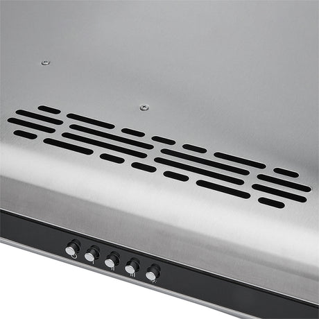 Campana Extractora Haceb Tofu Negro y Inox 59.6x8.4cm 110 Voltios de Tres Velocidades y con Iluminación - CAMPANAS Y EXTRACTORES | Bylmo