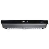 Campana Extractora Haceb Kala Negro 60x11.6cm 110 Voltios de Tres Velocidades y con Iluminación - CAMPANAS Y EXTRACTORES | Bylmo