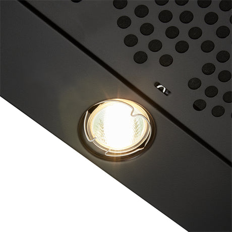 Campana Extractora Haceb Kala Negro 60x11.6cm 110 Voltios de Tres Velocidades y con Iluminación - CAMPANAS Y EXTRACTORES | Bylmo